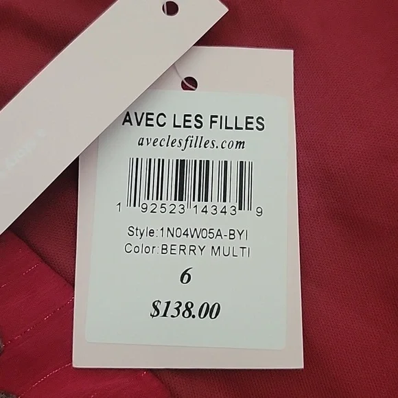 Avec Les Filles Red Floral Midi Dress - Picture 5 of 7